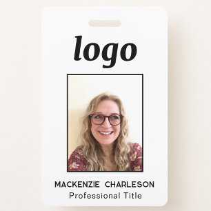 Simple Photo ID Nametag ID Badge
