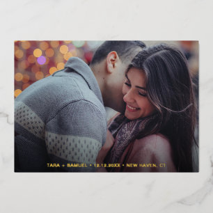 Simple Photo Modern Wedding Save the Date