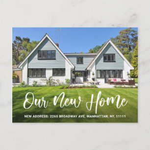 Simple Photo New Address Moving Announcement Postcard