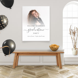 Simple Photo Overlay Welcome Graduation 2024 Grad Poster