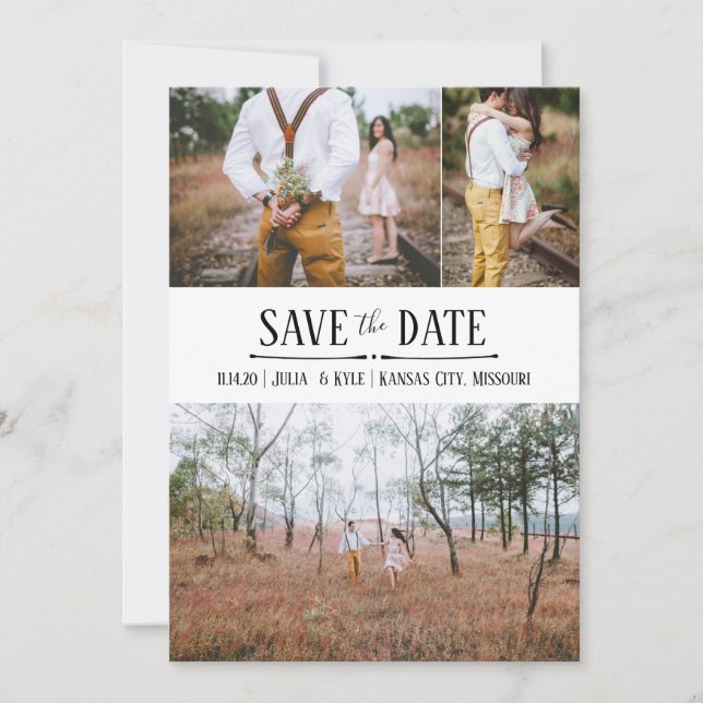 Simple Photo Save the Date Invitation (Front)