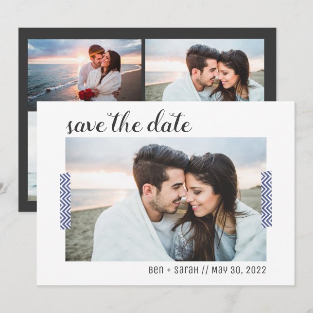 Simple Photo Save the Date Invitation (Front/Back)