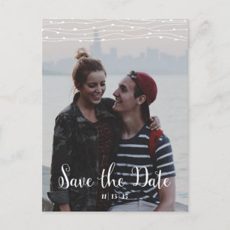 Simple Photo 'Save the Date' Vertical Postcard