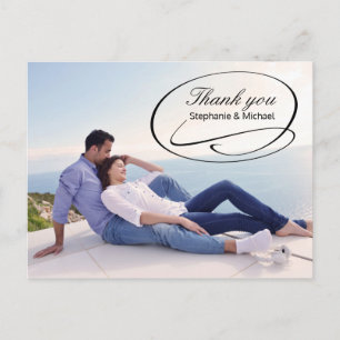Simple Photo Swashes - Thank You Post Card