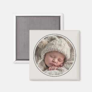 Simple Photo Template Personalized Frame Magnet