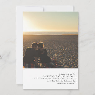 Simple Photo Theme Wedding Invitation