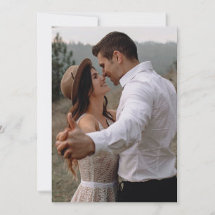 Simple Photo Wedding Invitation