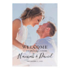 Simple Photo Wedding Rehearsal Dinner Welcome