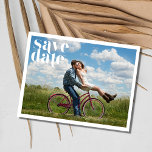 Simple Photo Wedding Save the Date Announcement Postcard<br><div class="desc">Save the date postcards in a simple design,  perfect for asking friends and family to reserve your wedding date. Customise the front side of postcard with your photo and add your upcoming wedding details to the back.</div>