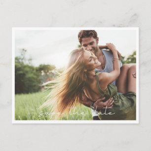 Simple Photo Wedding Save the Date Postcard