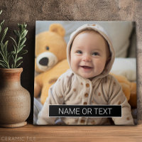 Simple Photo with Black Colour Block for Text
