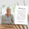 Simple Photo Your Message Funeral Thank You Card