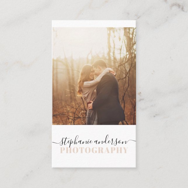 Simple Photography Business Card (Front)