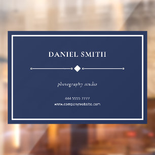 Simple Photography Studio Frame Navy Blue