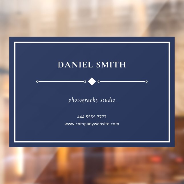 Simple Photography Studio Frame Navy Blue (Sheet 2)