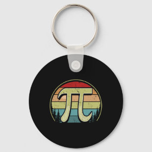 Simple Pi Symbol National Pi Day Men Women Math Te Key Ring