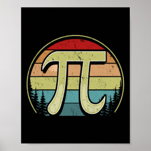 Simple Pi Symbol National Pi Day Men Women Math Te Poster
