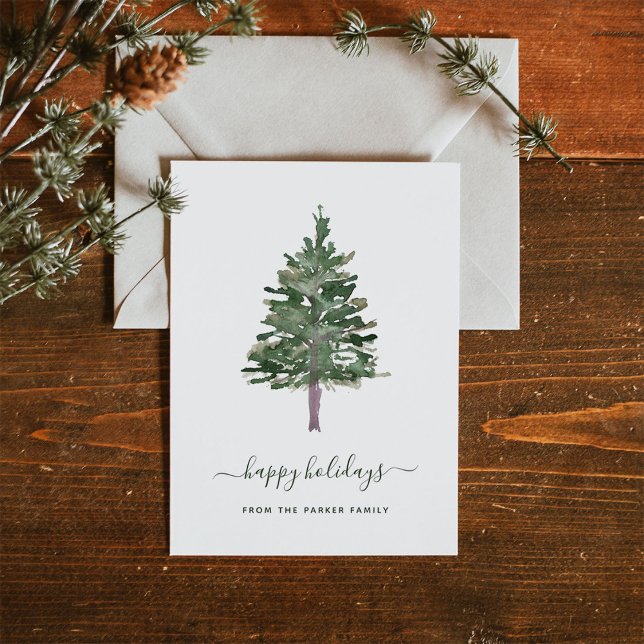 Simple Pine Holiday Card (Creator Uploaded)