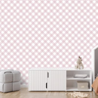Simple pink check gingham plaid