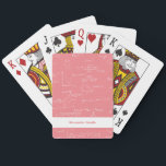 Simple Pink Custom Mathematics Formulas Playing Cards<br><div class="desc">Personalised pink math playing cards. Great for teacher's appreciation gifts and math nerds. Personalise the text with your name or custom message. Illustrated and designed by Patricia Alvarez.</div>