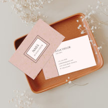 Simple Pink Glitter Nail Salon Manicurist Pastel