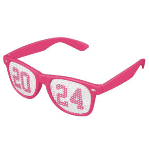 Simple Pink Graduation 2025 Party Retro Sunglasses