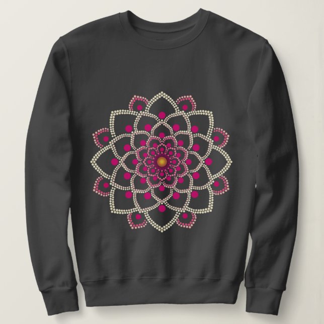 Simple Pink Mandala Sweatshirt (Design Front)