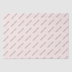 Simple Pink Minimal Custom Business Logo Tissue Paper