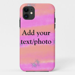 Simple pink red watercolor custom add name text t Case-Mate iPhone case