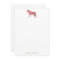 Simple Pink Tiger Art Personalised Stationery