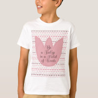Simple Pink Tulip Pattern