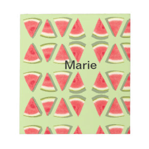 Simple pink watermelon add name minimal custom th notepad