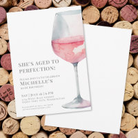 Simple Pink Wine 60th Birthday Party