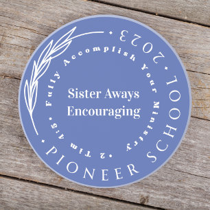 Simple Pioneer School Personalizable Coaster