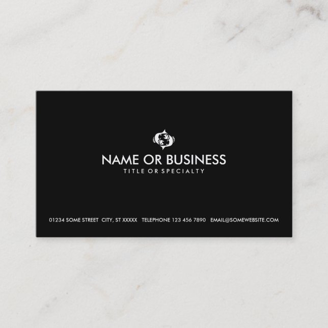 simple pisces business card (Front)