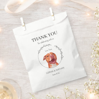 Simple Pit Bull Wedding Thank You Favour Bag