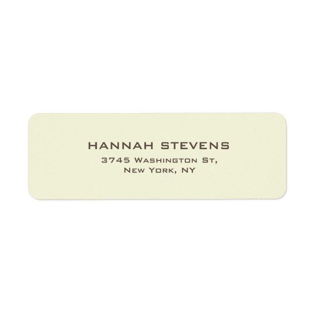 Simple Plain Beige Elegant Modern (Front)