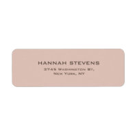 Simple Plain Beige Pink Elegant Modern