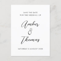 Simple Plain Black and White Modern Calligraphy S