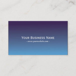 Simple Plain Blue Gradient Business card