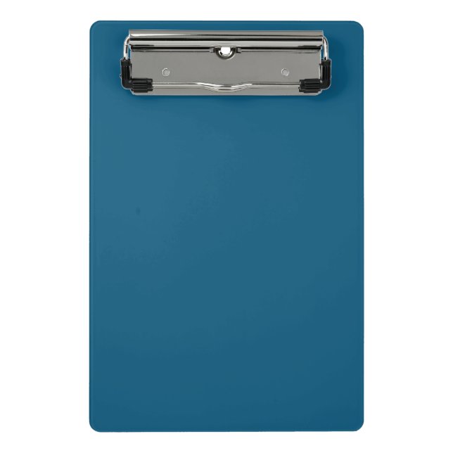 Simple plain Blue Sapphire solid colour Mini Clipboard (Front)
