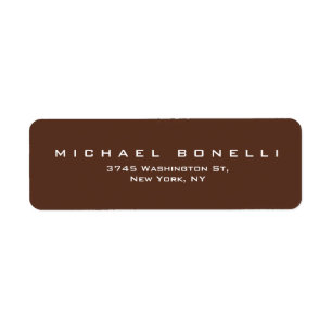 Simple Plain Brown Minimalist Modern