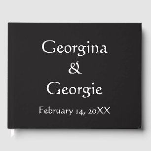 Simple, Plain, Clean, Elegant Wedding Guest Book