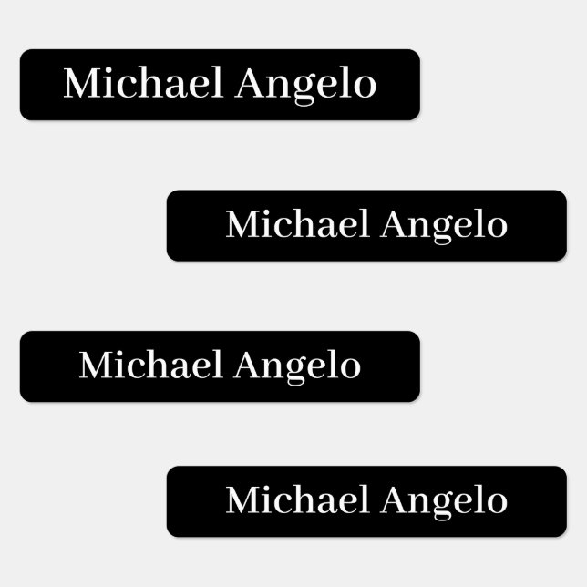 Simple Plain Custom Name Labels (Group)