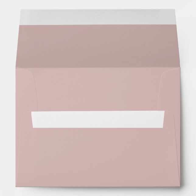 Simple Plain Dusty Pink Envelope (Back (Bottom))
