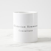 Simple Plain Elegant Black White Minimalist Modern