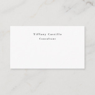 Simple Plain Elegant Modern Enclosure Card