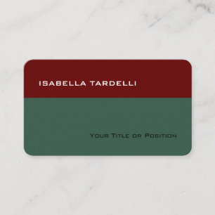 Simple Plain Elegant Premium Linen Business Card