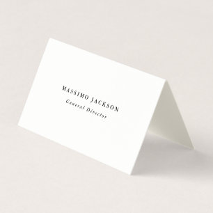 Simple Plain Elegant Signature Cream Modern Business Card