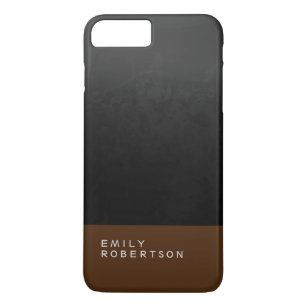 Simple Plain Grey Black Brown Modern Minimalist Case-Mate iPhone Case